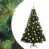 vidaXL Kunstig juletre med kuler 120 cm 150 LED-lys Varmhvit