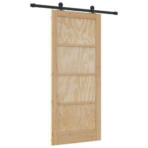 vidaXL Skyved&oslash;r ORKDAL 86 x 198,5 cm Heltre furu Naturlig