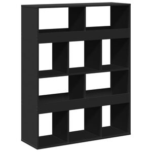 vidaXL Bokhylle svart 100x33x125,5 cm konstruert tre