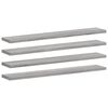 vidaXL Vegghyller 4 stk gr&aring; sonoma 60x10x1,5 cm konstruert tre