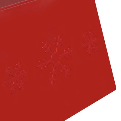 vidaXL Juletreskjørt rødt Ø68x25 cm