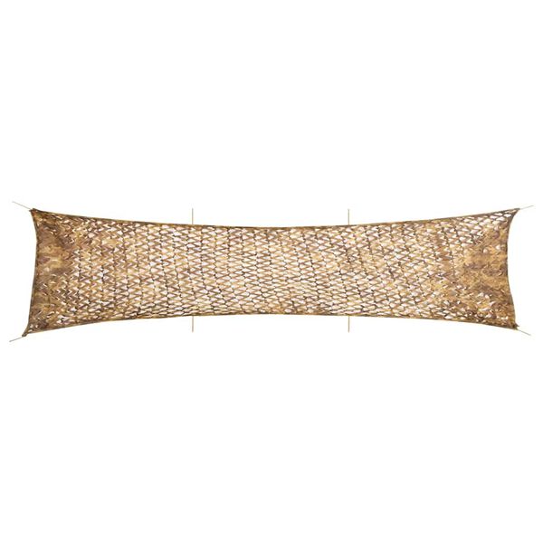 vidaXL Kamuflasjenett med oppbevaringspose 613x138 cm sand