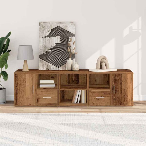 vidaXL Hj&oslash;rneskap gammelt tre 160x40x45 cm sponplate