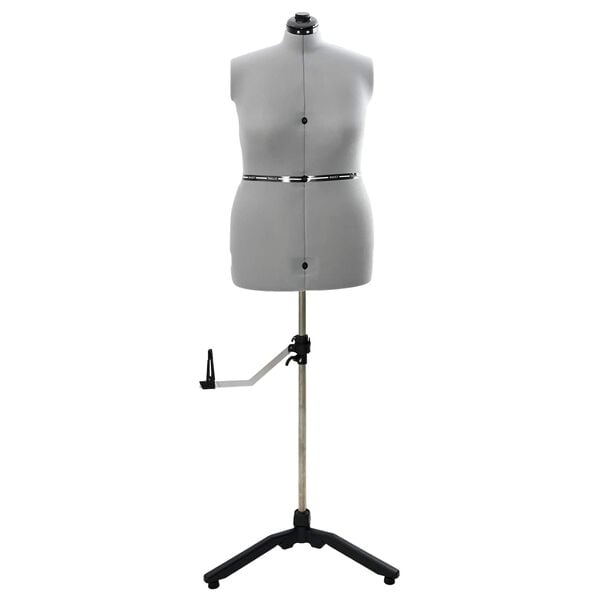 vidaXL Just&eacute;rbar kjoleform kvinne Gr&aring; l Fl&oslash;yel