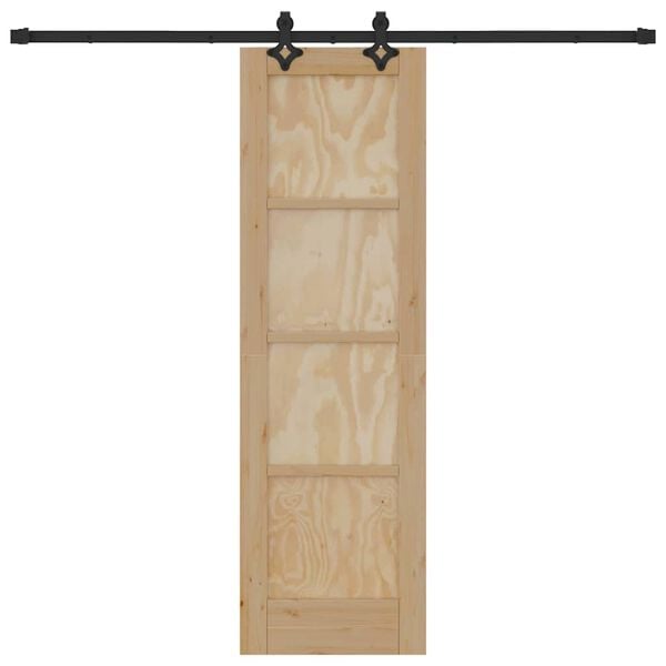 vidaXL Skyved&oslash;r ORKDAL Brun 61 x 198,5 cm Massiv furu