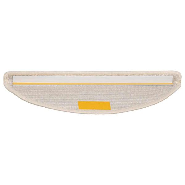 vidaXL Trappematter 20 stk 56x17x3 cm hvite halvrund