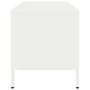vidaXL TV-benk hvit 101,5x39x43,5 cm kaldvalset stål
