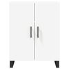 vidaXL Highboard hvit 69,5x34x180 cm konstruert tre