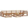 vidaXL Utend&oslash;rs sofa-sett 7 pcs Naturlig Solid akasietre