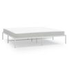 vidaXL Sengeramme i metall hvit 183x213 cm