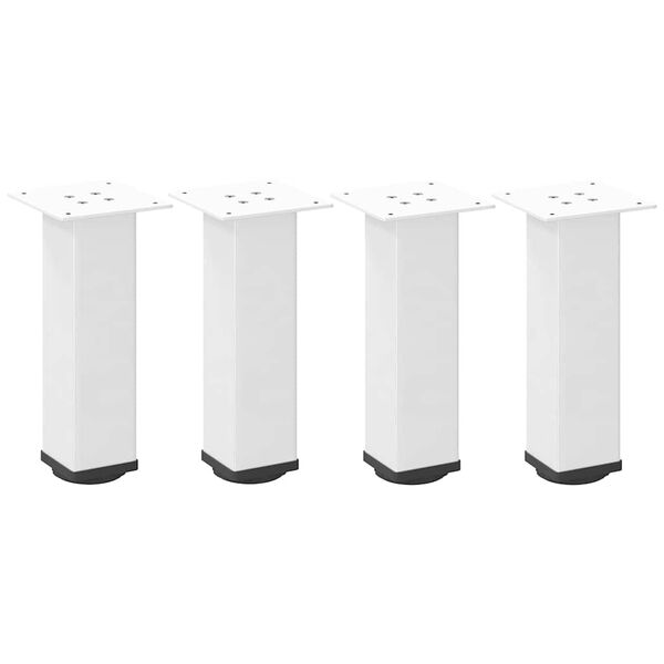 vidaXL Salongbordben 4 stk hvite 42&ndash;44 cm st&aring;l