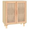vidaXL Skjenk brun 60x30x70 cm heltre furu og naturrotting