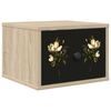 vidaXL Vegghengt nattbord BREMEN Sonoma eik 36 x 33 x 25 cm