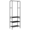 vidaXL Klesstativ Svart Eik 60 x 30 x 171 cm Konstruert tre
