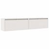 vidaXL Veggskap 2 stk hvit 80x30x35 cm heltre furu