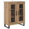 vidaXL Serviesskap Artisan Eik 69,5 x 34 x 90 cm Konstruert tre