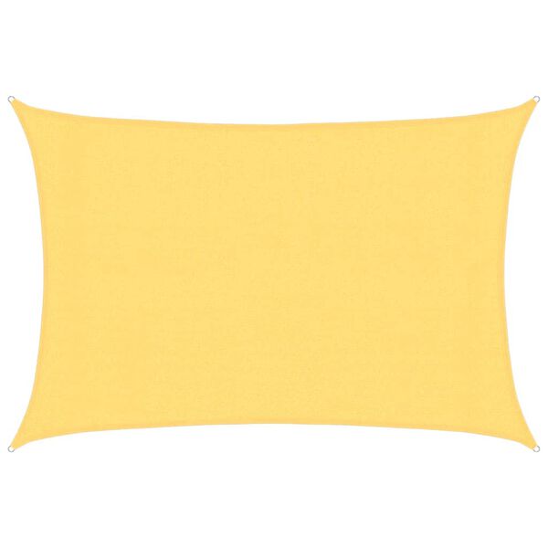 vidaXL Solseil 160 g/m² beige 3x4 m HDPE