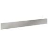 vidaXL Gjerdekant 10 pcs 100 x 12 cm St&aring;l S&oslash;lv