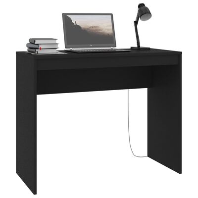 vidaXL Skrivebord svart 90x40x72 cm konstruert tre