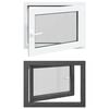 vidaXL Tilt & Turn Kjeller Vindu RISOR 80 x 50 cm PVC og glass