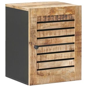 vidaXL Hengende skap Brun og svart 38 x 33,5 x 48 cm Massiv mango tre