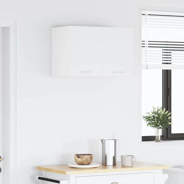 vidaXL Hengende skap med lagring Hvit 30 x 31 x 40 cm Konstruert tre
