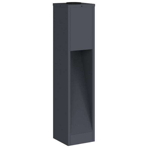 vidaXL Solcelle LED Stibelys 2 pcs Antrasitt Kaldvalset st&aring;l