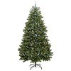 vidaXL Kunstig juletre med 300 LED gr&oslash;nn 300 cm PVC og metall