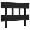 vidaXL Sengegavl svart 103,5x3x81 cm heltre furu