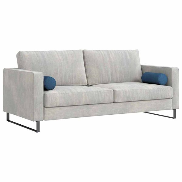 vidaXL Bolster puter 2 pcs Blå Ø 15 x 40 cm stoff