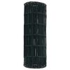 vidaXL Euro gjerde gr&oslash;nn 0.6 x 25 m PVC-belagt jern