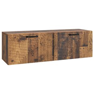 vidaXL Vegghengt TV skap Gammelt tre 98 x 31 x 30 cm Konstruert tre