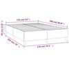 vidaXL Boxspring-sengeramme svart 135x190 cm Double stoff