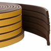 vidaXL Selvklebende vindusforsegling Brun 10 x 4 mm 12 m EPDM Skum
