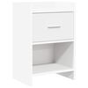 vidaXL Nattbord Hvit 40 x 30 x 60 cm Konstruert tre