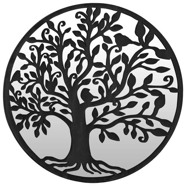 vidaXL Hagespeil svart 60x2,5 cm for utend&oslash;rs bruk jern