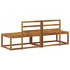 vidaXL Utend&oslash;rs End Sofagruppe 2 Stk Naturlig 182,5 x 63 x 73 cm