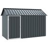 vidaXL Fuglebur Antrasitt 215 x 112 x 141 cm Galvanisert St&aring;l