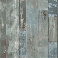 DUTCH WALLCOVERINGS Veggpanel drivved gråblå