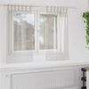 vidaXL Voile Gardin med gardiner 2 pcs Krem 140 x 140 cm Polyester