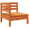 vidaXL Hagebenk 4-seters voksbrun heltre furu