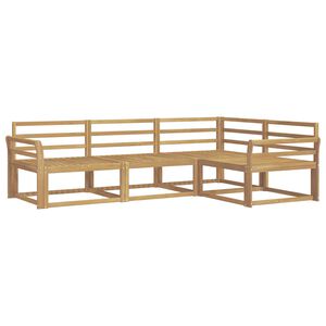 vidaXL Utend&oslash;rs sofa-sett 4 pcs Hvit 250 x 170,5 x 73 cm