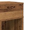 vidaXL Nattbord med skuff gammelt tre 25x31x66 cm