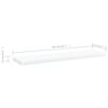 vidaXL Hylleplater 8 stk hvit 40x10x1,5 cm konstruert tre