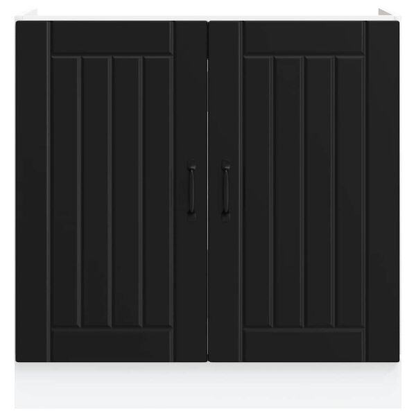 vidaXL Vask underskap Lucca svart konstruert tre