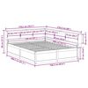 vidaXL Seng med bokhylle uten madrass 160x200 cm heltre furu