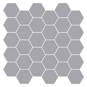 vidaXL Sekskantet fliser 50 stk. Gr&aring; 30 x 30 cm Polyuretan og PET
