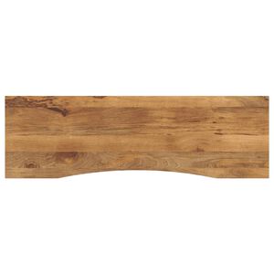 vidaXL Skrivebordsplate med kurve 160x50x2,5 cm heltre grovt mangotre