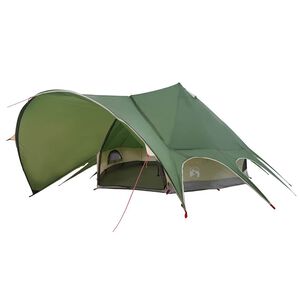 vidaXL Teepee Teltd 9-Personer med tak Gr&oslash;nn og Gr&aring; 502 x 502 x 297 cm