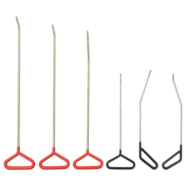 vidaXL Reparasjonsstangsett 6 deler med tupper i rustfritt st&aring;l